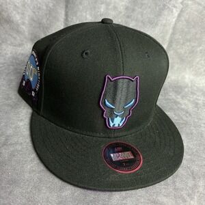 Black‎ Panther Marvel Studios Hat 7 1/2 Black Purple Wakanda Lids Exclusive NEW
